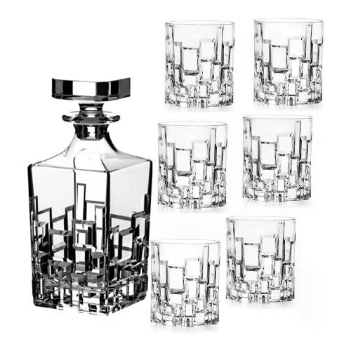 Rcr Set liquore 7 pz Whisky ETNA Trasparente 734030