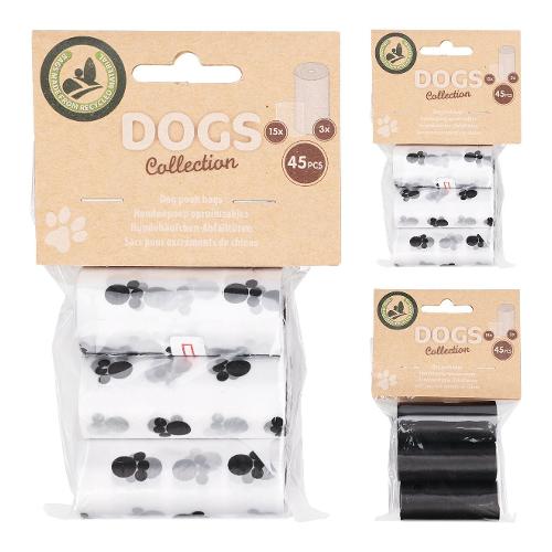 Koopman Set sacchetti igienici animali 45 pz DOGS COLLECTION assortito 491620150
