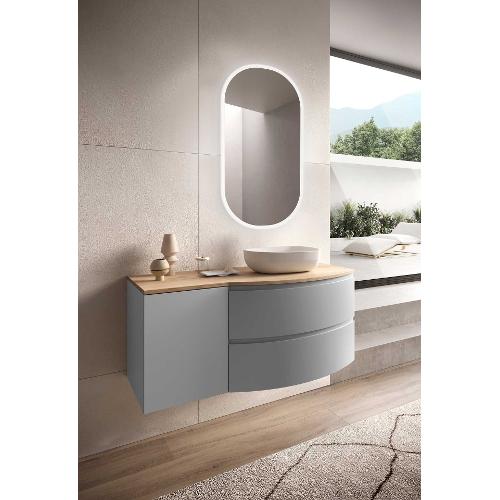 Savini SFERA Reversibile Bagno Grigio opaco e Quercia naturale (120cm)