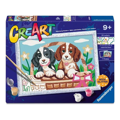 Ravensburger Set per dipingere Pic Nic con i cuccioli CREART 12023060