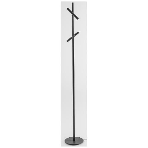 G.E.A. Luce Lampada da terra Nero GPIN40 (25x180cm) 2 luci - LED - Max 10,8W