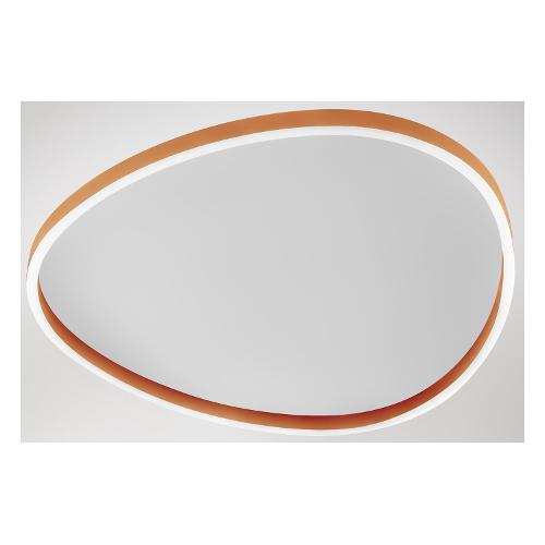 G.E.A. Luce Plafoniera ECARIS PG Arancio bruciato (81x6,7x80,4cm) FECPA3 2 luci - LED - Max 72W