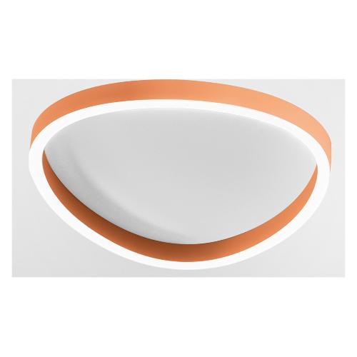 G.E.A. Luce Plafoniera ECARIS PP Arancio bruciato (42x6,7x41,8cm) FECPA1 2 luci - LED - Max 46W
