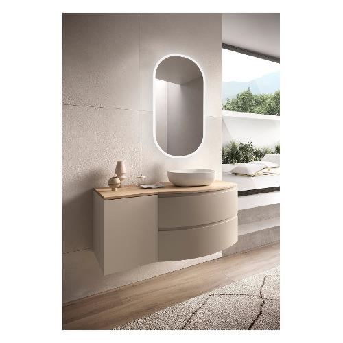 Savini SFERA Reversibile Bagno Tortora opaco e Quercia naturale (120cm)
