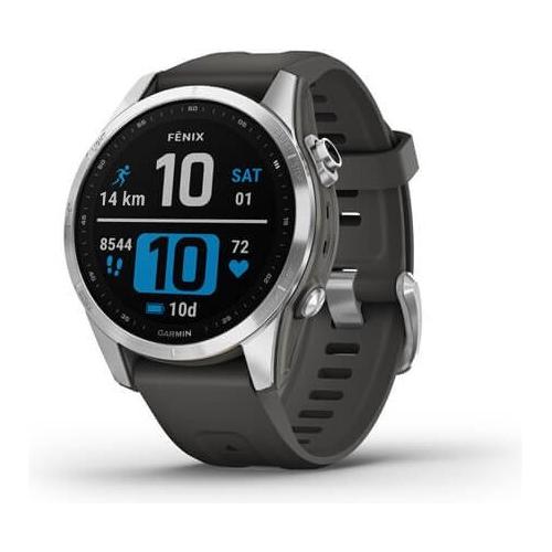Garmin Smartwatch ( MIP ) FENIX 7S Standard Edition Silver e Graphite 42 mm 010 02539 01