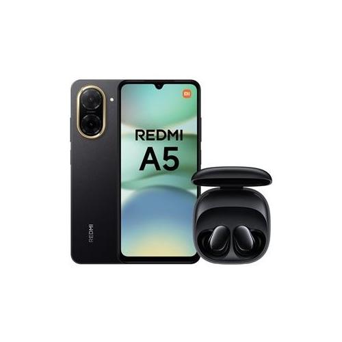 Xiaomi Smartphone 6,88" REDMI A5 Tim Bundle Buds 6 Play 4G Lte Black ( 128GB Ram 4GB 5200mAh ) 788275