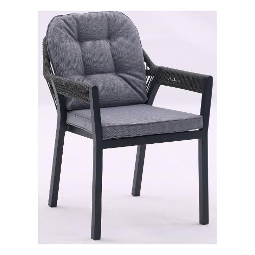Amicasa Poltrona alluminio JOLLY Art 1 Grigio HFD 203