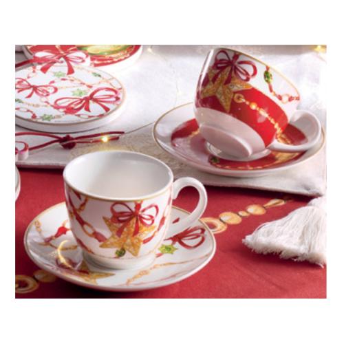 Brandani Set tazzine caffè Natale (2pz) GIOCHI DI LUCI BR89693