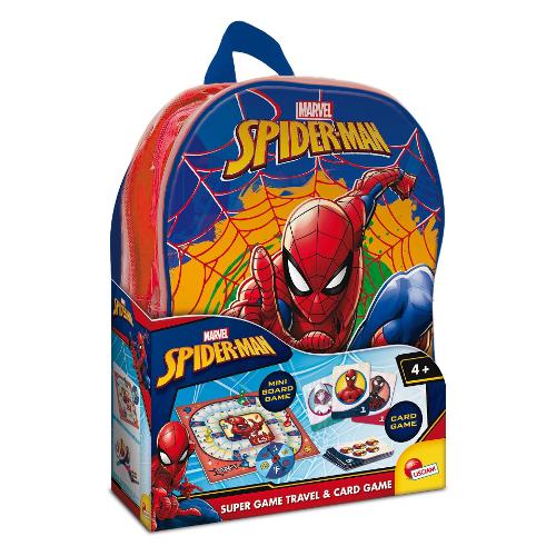 Lisciani Zainetto small 2 in 1 Travel & Card con gicohi società SPIDERMAN (25x11x31cm) 110520
