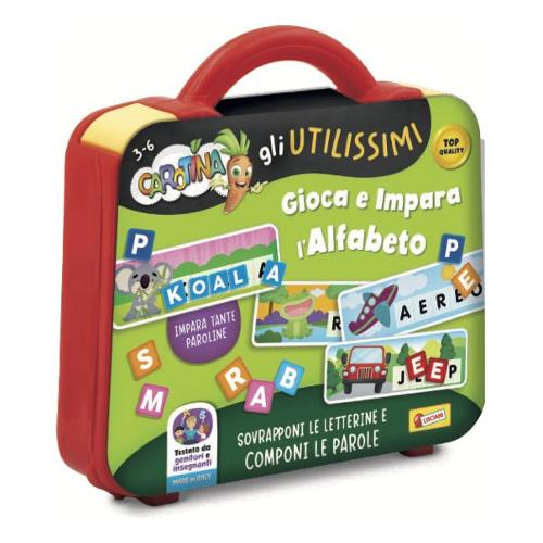 Lisciani Gioco prescolare Gioca e impara l'alfabeto con valigetta 3-6a CAROTINA UTILISSIMI 113804