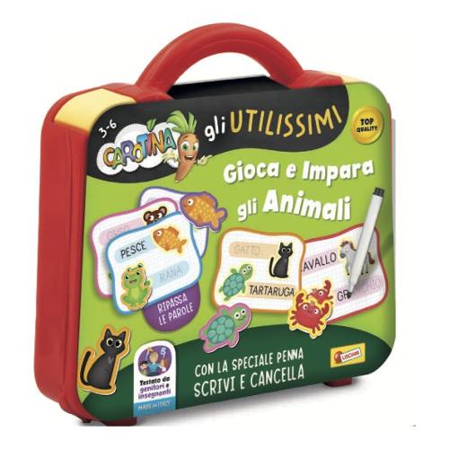 Lisciani Gioco prescolare Gioca e impara gli animali con valigetta 3-6a CAROTINA UTILISSIMI 113811
