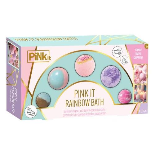 Nice Set rainbow bath bomb PINK.IT Assortito 40072