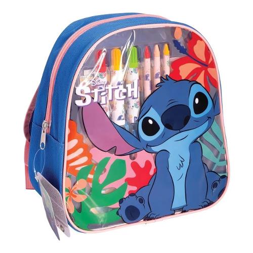 As company Zainetto small con colori e accessori STITCH (23x6x24cm) Blu multicolor 102368104