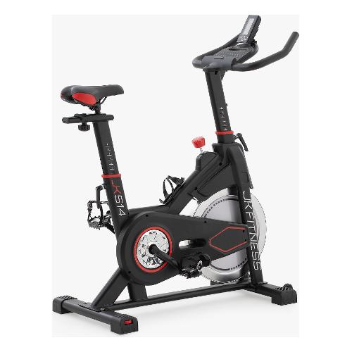 Jk Fitness Spin bike magnetica a cinghia volano 18 Kg Nero JK514
