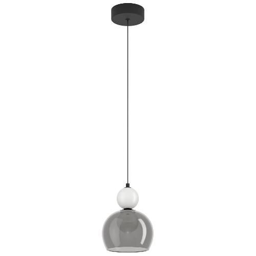 Eglo Sospensione ONAIZA Nero, Nero trasparente (18x18x120cm) 300862 1 luce - LED - 5,7W