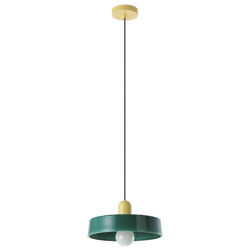 Eglo Sospensione PRESA Giallo e Verde (32x32x129cm) 300876 1 luce - E27 - 40W
