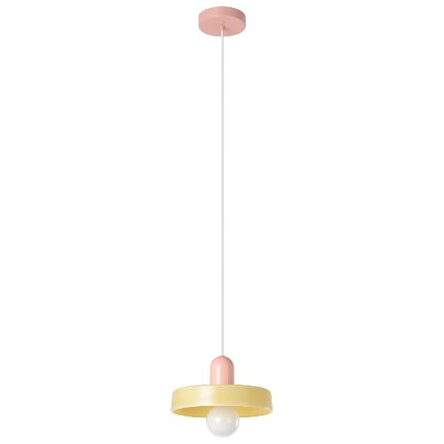 Eglo Sospensione PRESA Rosa e Giallo (25x25x127cm) 300843 1 luce - E27 - 40W