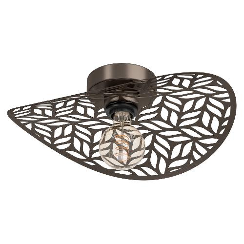 Eglo Plafoniera SWABY Bronzo (12,5x40cm) 44123 1 luce - E27 - 60W