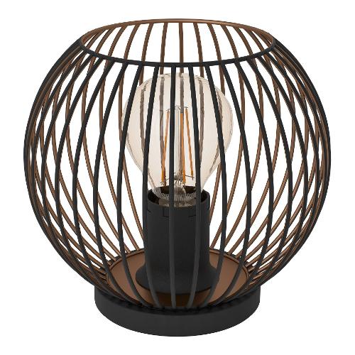 Eglo Lampada tavolo ALMANZORA Nero e Rame (20x18,5cm) 901872 1 luce - E27 - 60W