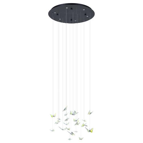 Eglo Sospensione ADRADOS Nero chiaro (58x58x153cm) 390435 6 luci - LED - 25,2W
