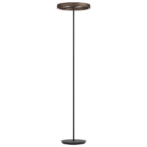 Eglo Lampada da terra TRABUCO Nero, Marrone e Bianco 390452 (42x42x175cm) 2 luci - LED - 38W
