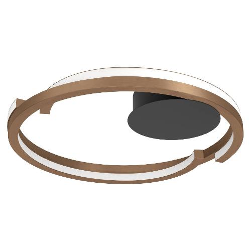 Eglo Plafoniera MEZZOMONTE Bronzo, Nero e Bianco (5x48cm) 901825 2 luci - LED - 40W