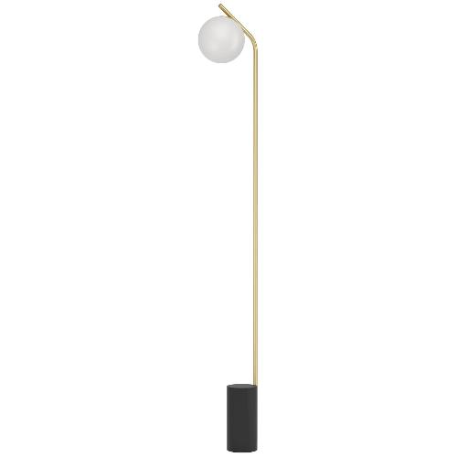 Eglo Lampada da terra BETULIA Nero, Ottone e Bianco 39981 (18x172cm) 1 luce - E27 - 40W