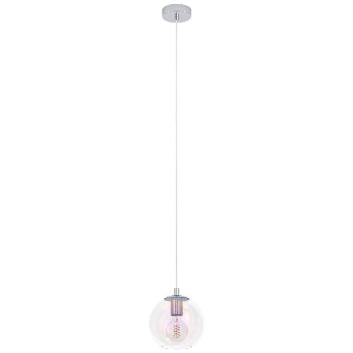 Eglo Sospensione ARISCANI 2 Cromo e Iridescente (20x20x110cm) 901918 1 luce - E27 - 60W