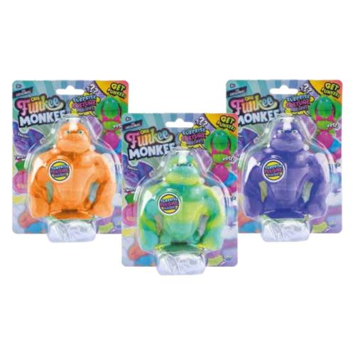 Nice Gorilla Small Stretch,Pull & Squash (10cm) FUNKEE MONKEE Assortito 47970
