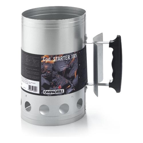Ompagrill Accenditore barbecue con manico antiscottatura acciaio (17x27cm) Silver STARTER185