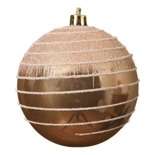 Kaemingk Pallina albero Natale (1pz-8cm) Warm Beige 025868