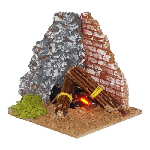 Euromarchi Fuoco con luce (13x13cm) FE3239