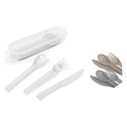 Gicos Set posate con astuccio 3 pz plastica UTILISSIMI Assortito 838804