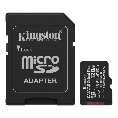 Kingston MicroSD 128GB CANVAS SELECT PLUS Gen3 SDCS3 128GB