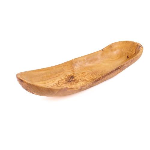 Arte Legno Spello Centro tavola Legno (45x16x5cm) ciotola fruttiera Ulivo naturale BAN1