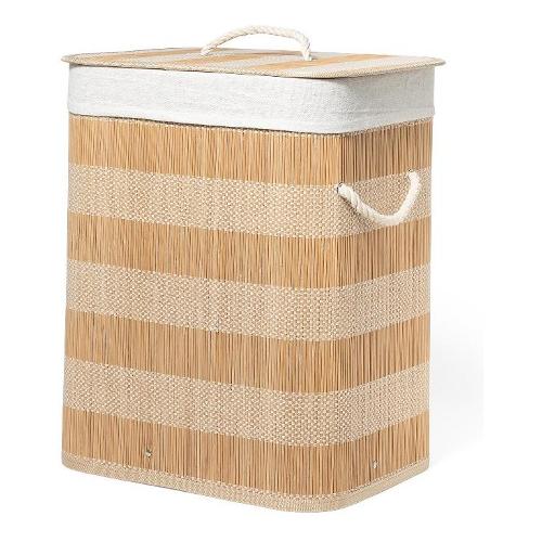 Mercury Porta biancheria Bamboo (40x30x50cm) Natural 03973