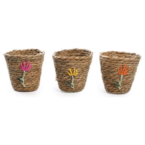 Mercury Porta vaso decorato fiori assortito (13x12 cm) 03508