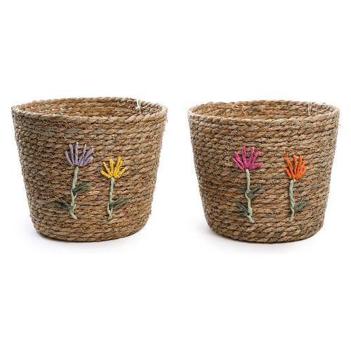 Mercury Porta vaso decorato fiori assortito (22x18 cm) 03539