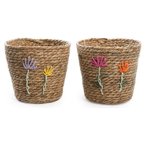 Mercury Porta vaso decorato fiori assortito (19x17 cm) 03522