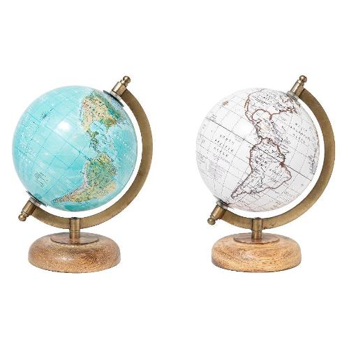 Mercury Mappamondo da arredamento (15x12x22cm) Assortito 47645