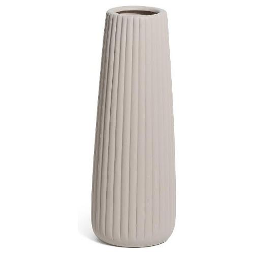 Mercury Vaso Ceramica (13x45cm) rigato Beige 03218
