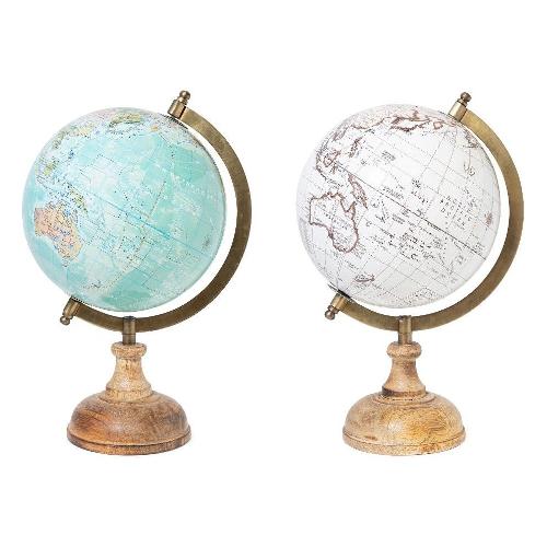 Mercury Mappamondo da arredamento (18x15x27cm) Assortito 47652