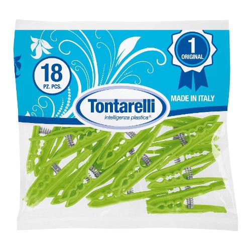 Tontarelli Mollette Plastica 18 pz TS Special Assortito 9012668