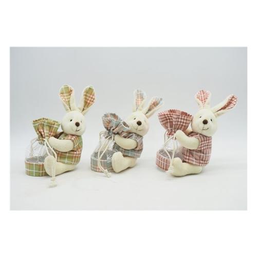Creare Italia Decoro Coniglietto porta tutto in tessuto Assortito (6x11 cm) 43919