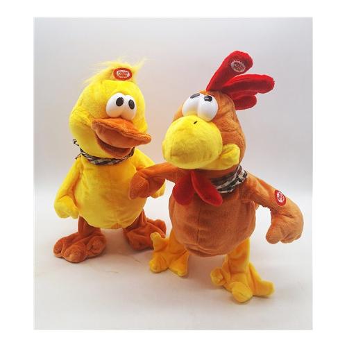 Creare Italia Decoro Pupazzo papero o gallo con suono e movimento Assortito 43405
