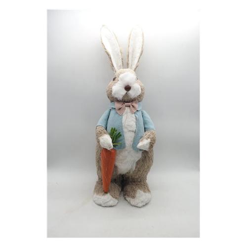 Creare Italia Decoro Coniglio impagliato con carota (20x50 cm) 38724