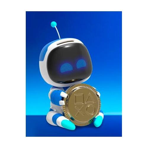 Paladone Salvadanaio Plastica (15cm) Coin Buddies con suoni PLAYSTATION ASTRO BOT Bianco e Blu PP14487AB