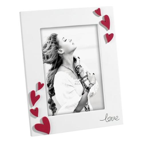 Mascagni Portafoto (per 1f 13x18 cm ) CUORI Bianco e Rosso A2045U