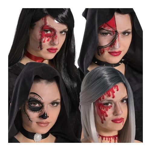 Carnival Toys Maschera Halloween taglia Unica Mezzo viso adulto 164