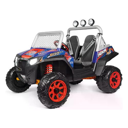 Peg Perego Auto elettrica Polaris RZR 900 XP 24V 8Ah Lithium (127x90cm) Nero e Blu IG0D0554